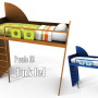 Puzzle it Bedroom set Hochbett