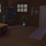 Sims 4 Grüne Zuflucht innenbereich Wohnbereich 1