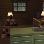 Sims 4 Grüne Zuflucht innenbereich Wohnbereich 2