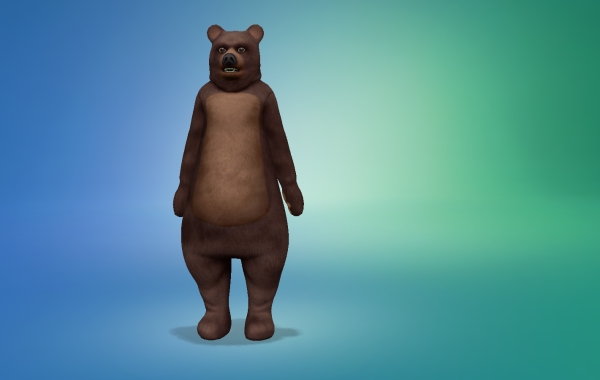 Sims 4 Outdoor Leben Bärenoutfit Farbe 1