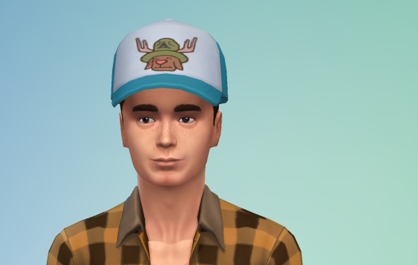Sims 4 Outdoor Leben Männer Hut 1 vorne