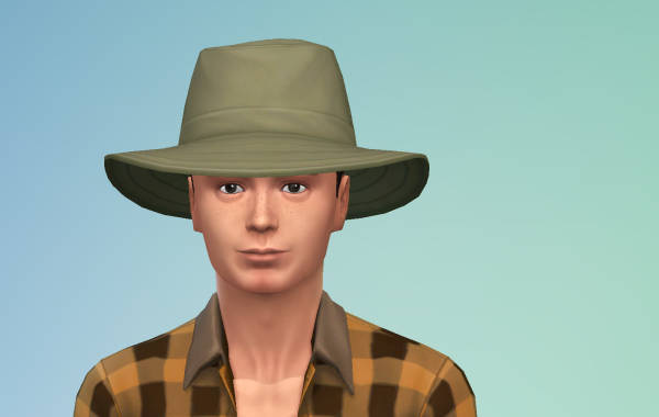 Sims 4 Outdoor Leben Männer Hut 2 Farbe 1