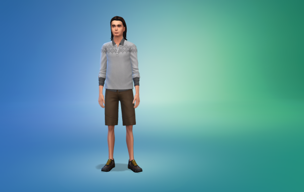 Sims 4 Outdoor Leben Männer Schuhe 2 Farbe 1