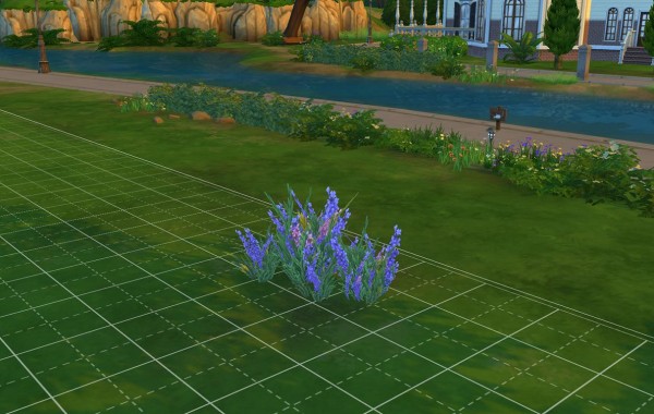 Sims 4 Outdoor Leben Pläsierliche violette Blumen