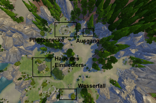 Sims 4 Outdoor Leben geheimes Grundstück Überblick