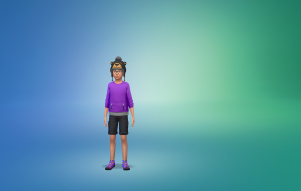 Sims 4 Outdoor Leben vorgefertigtes Outfit Kind 2