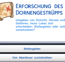Sims 4 geheimes Grundstück Text 1