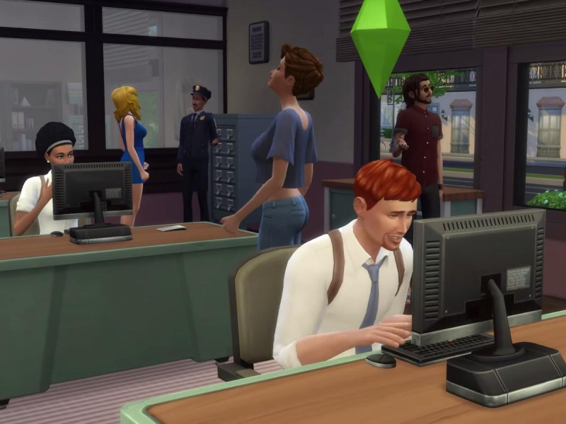 Die Sims 4 Erweiterung Einblick in das Polizeirevier 4