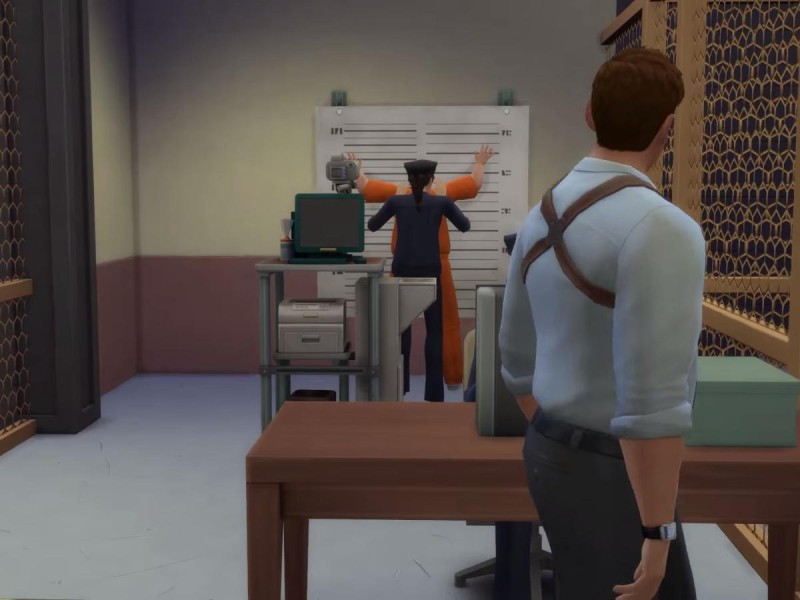 Die Sims 4 Erweiterung Einblick in das Polizeirevier