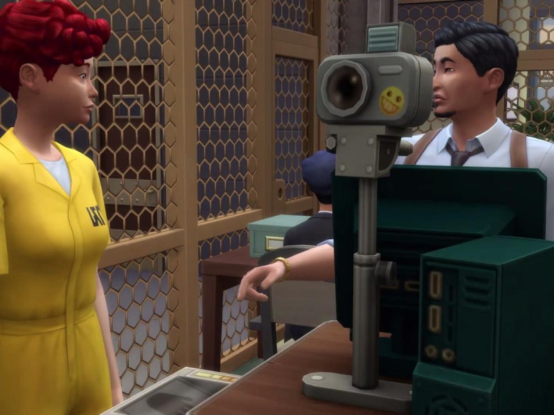 Die Sims 4 Erweiterung Verbrecher Fingerabdrücke nehmen