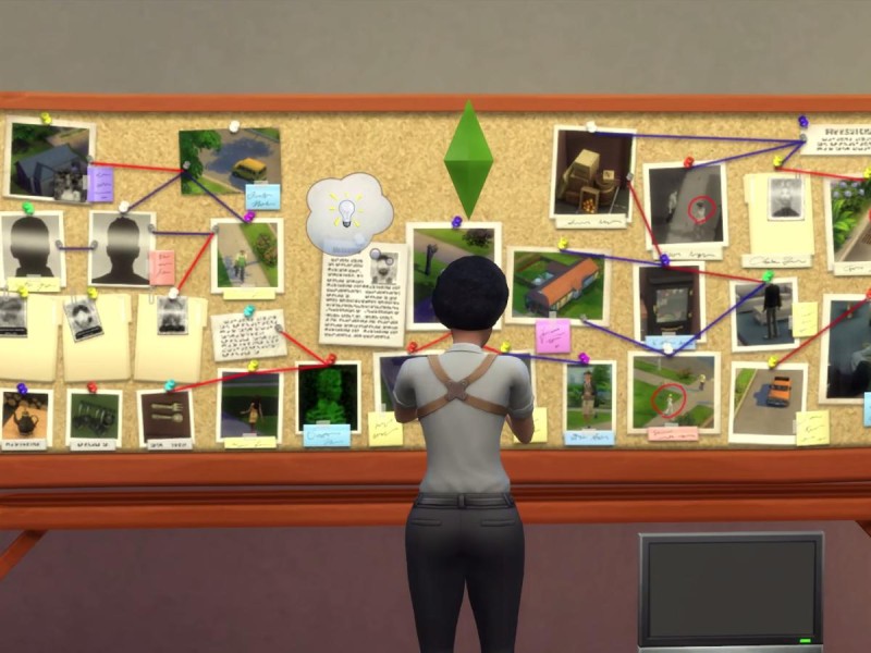 Die Sims 4 Erweiterung Verbrecherkarte Hinweise zusammensetzen 5