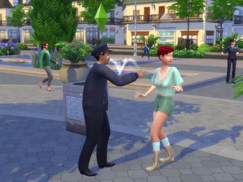 Die Sims 4 Erweiterung Verbrecherkarte festnehmen