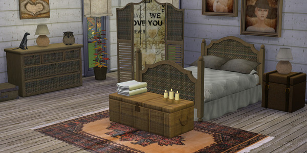 Sims 4 Download Schlazimmer Shabby Chic 1