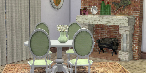 Sims 4 Download Shabby Chic Esszimmer 2