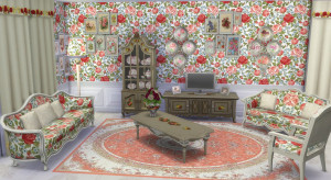 Sims 4 Download Shabby Chic Wohnzimmer 3